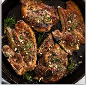 Lamb chops and chips(5)