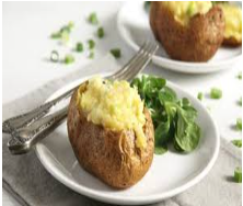 Jacket Potato with Garlic Butter