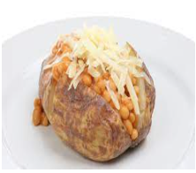 Jacket Potato with Cheese and beans
