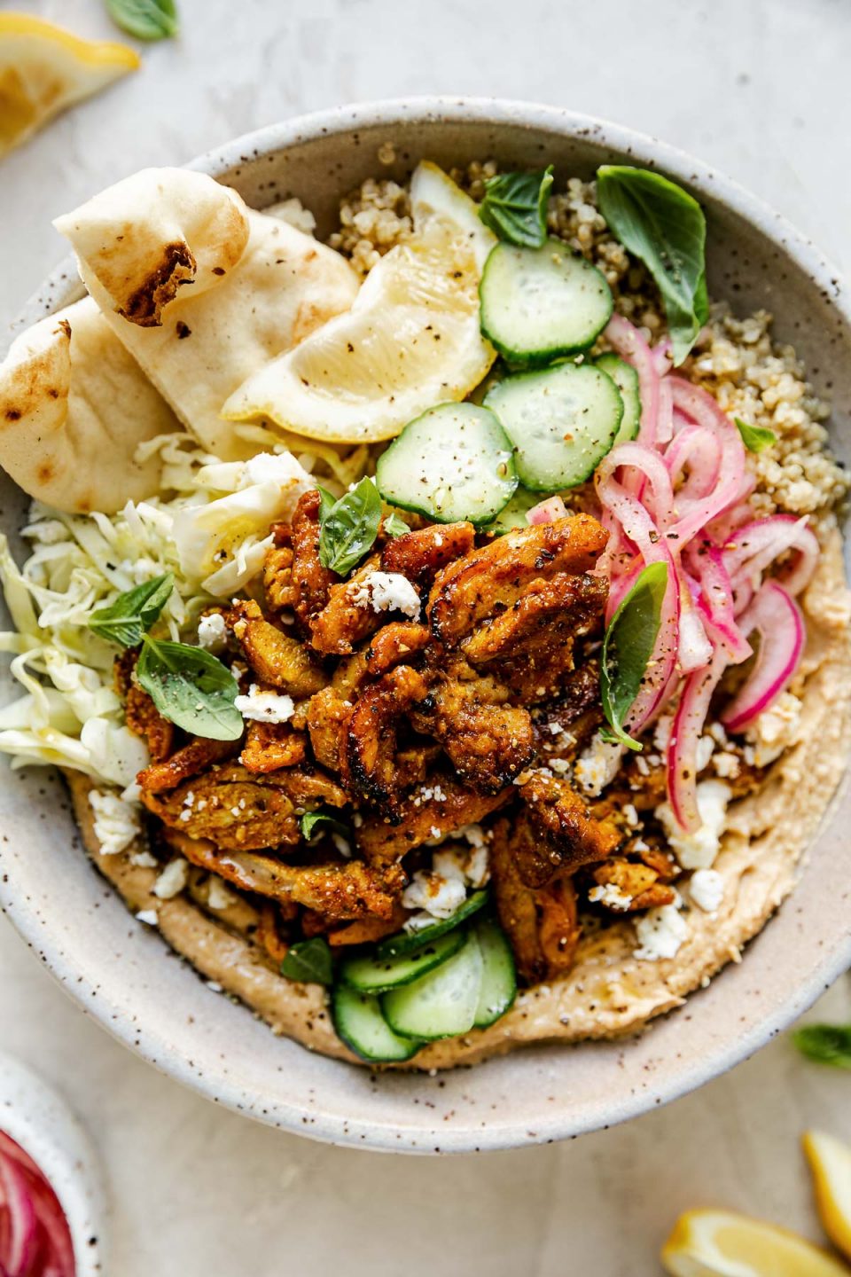 Mixed Chicken Shawarma & Shish on Pita