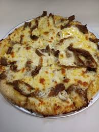 Garlic Bread with Cheese, Donner & Red Onions