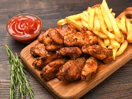 Hot Wings (6) with Chips