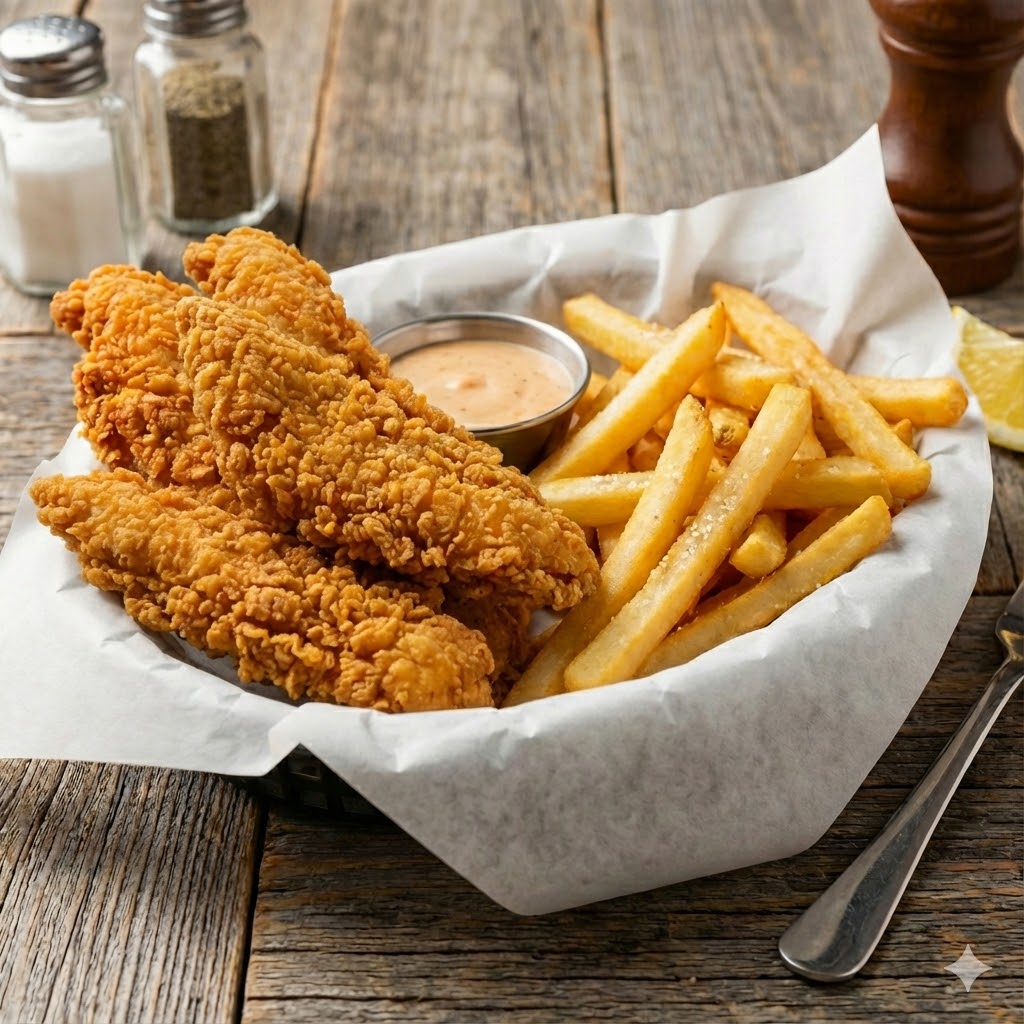 3Pc Chicken Strip & Chips