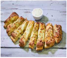 Folded Garlic Bread with Cheese