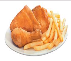 Fried Chicken with Chips