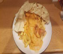 Chips on Naan Bread