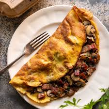 Chicken, Bacon & Mushroom Omelette