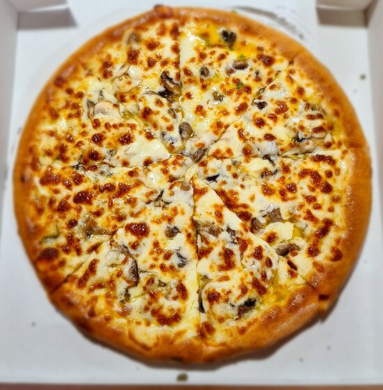 Garlic Bread with Cheese & Mushrooms