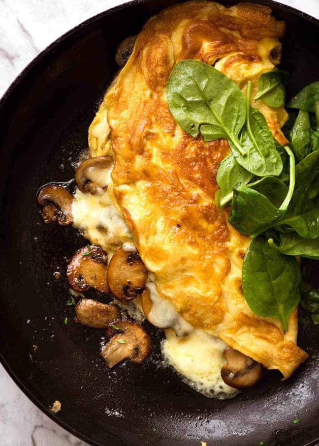 Chicken & Mushroom Omelette