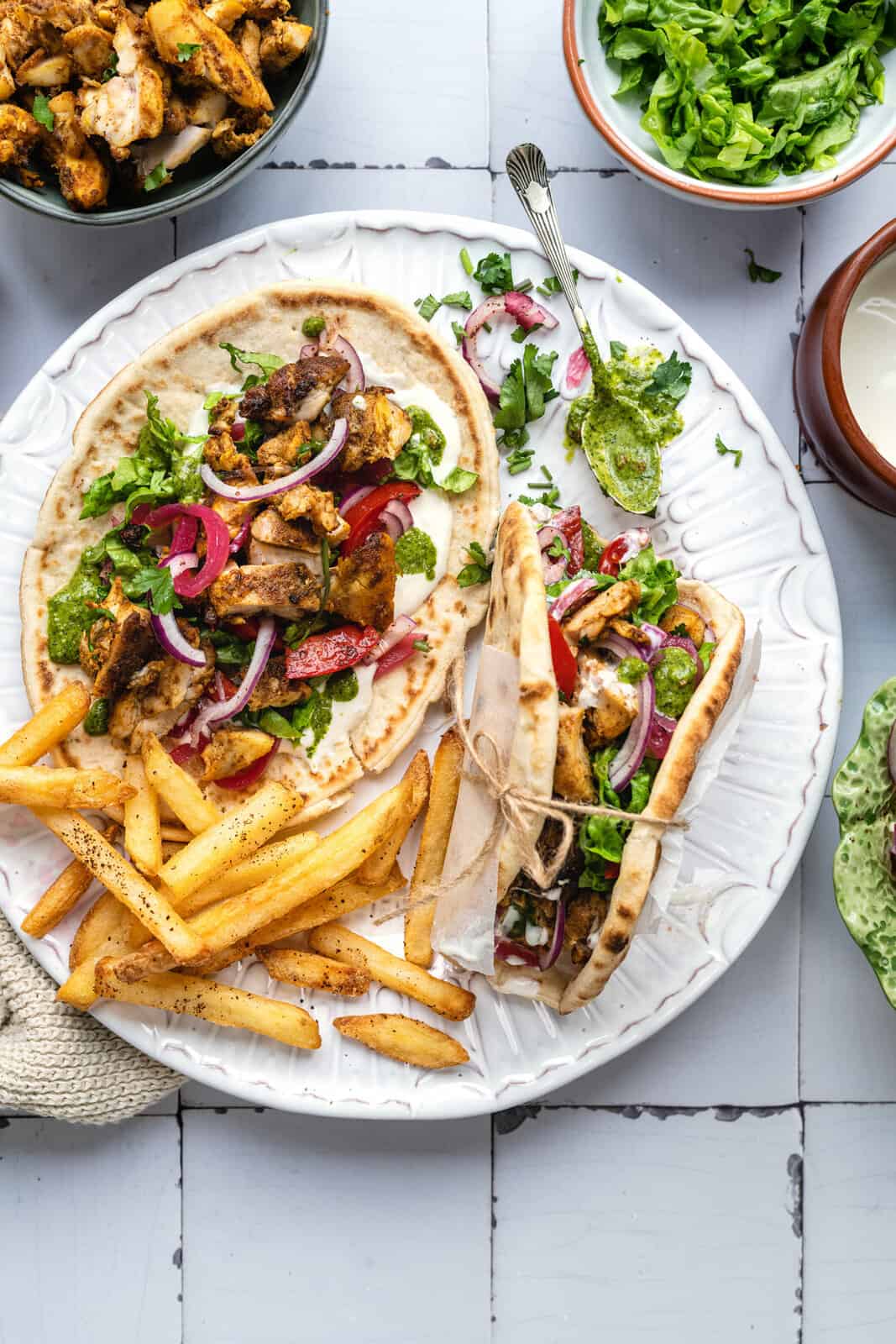 Chicken Shawarma & Fries