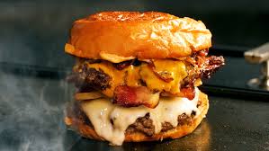 Cheese Burger with Crispy Bacon