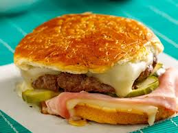 Cheese Burger with Crispy Ham