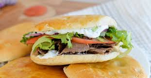 Doner Meat In Bread Cake
