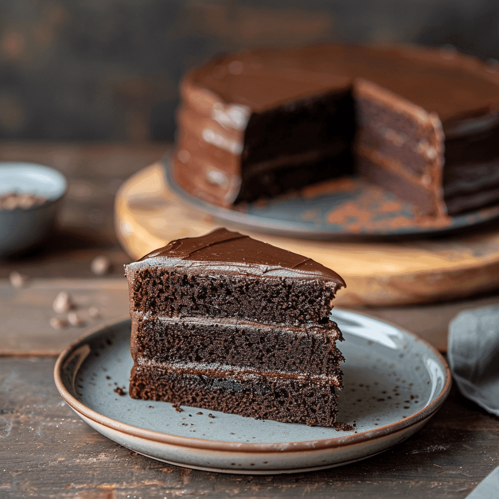 Lavish Chocolate Fudge Cake