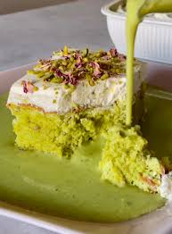 Pistachio Kunafa Milk Cake