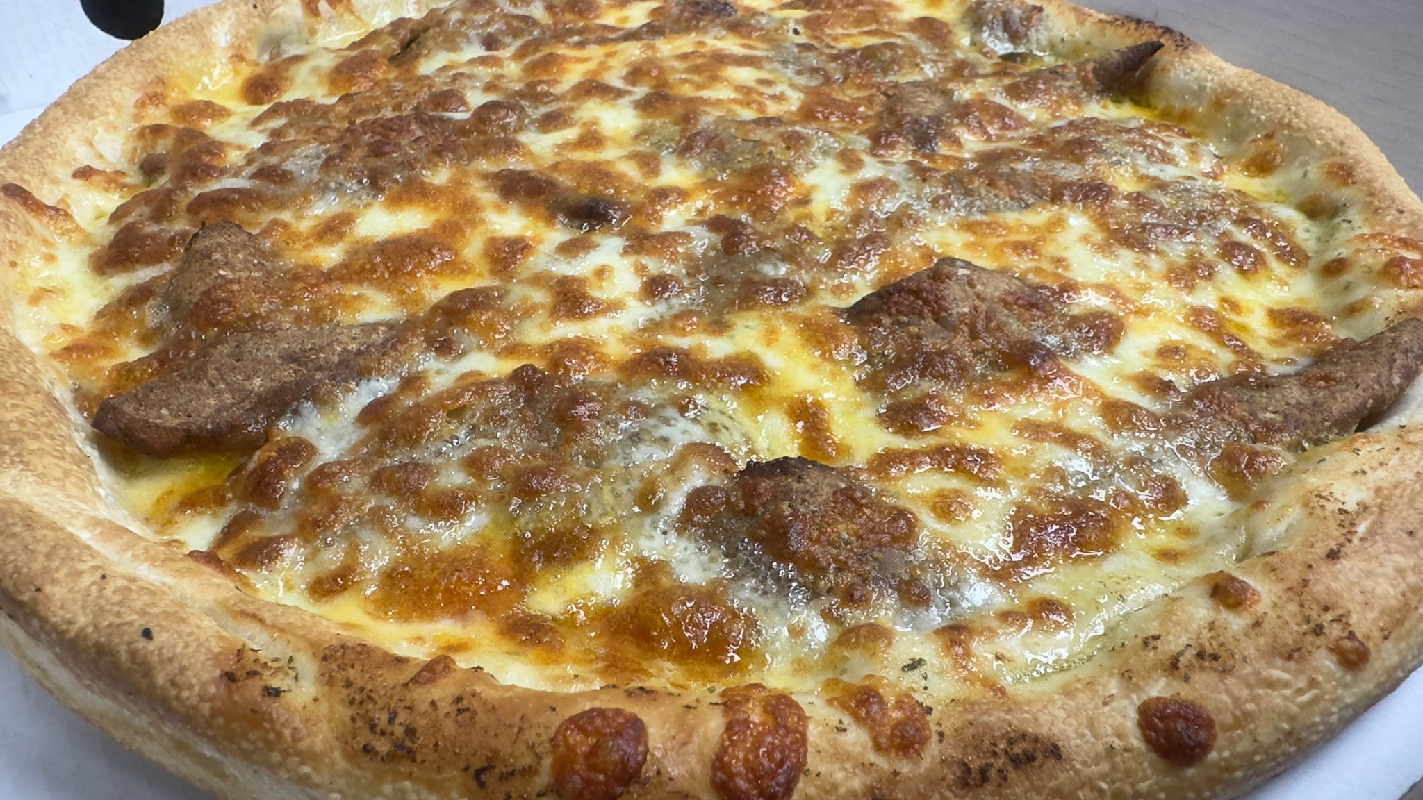 Garlic Bread & Doner meat with cheese