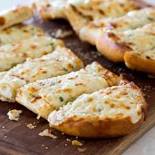 Garlic Bread with Cheese & Mushrooms
