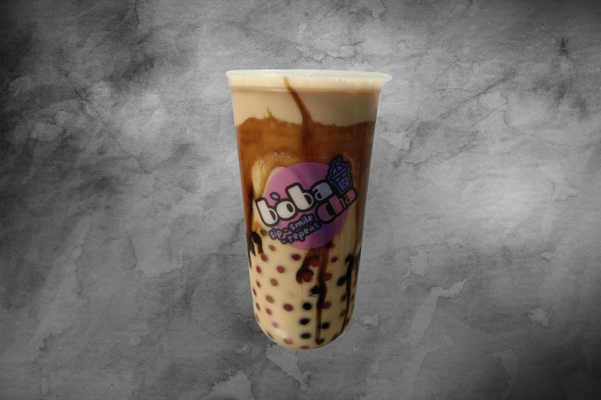 Large caramel iced coffee (473 ml)