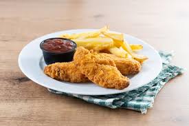 CHICKEN STRIPS (4) WITH CHIPS