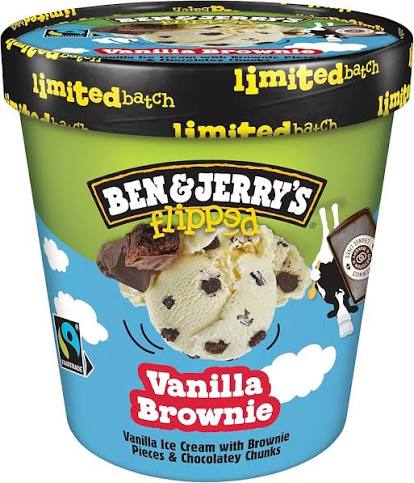 Ben & Jerry’s ice cream vanilla brownie