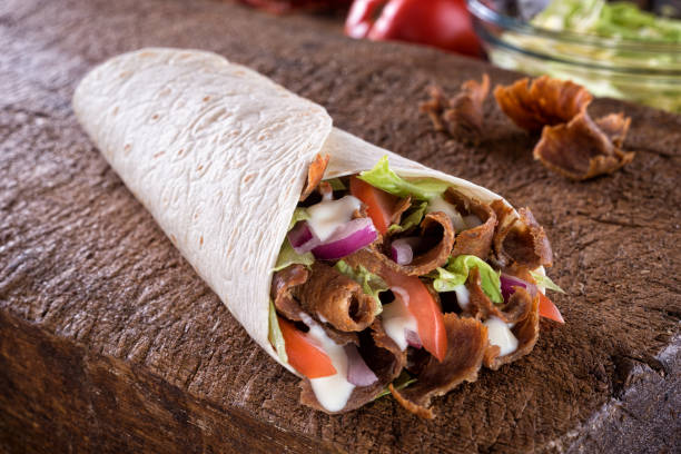 Lamb Donner Wrap & Chips
