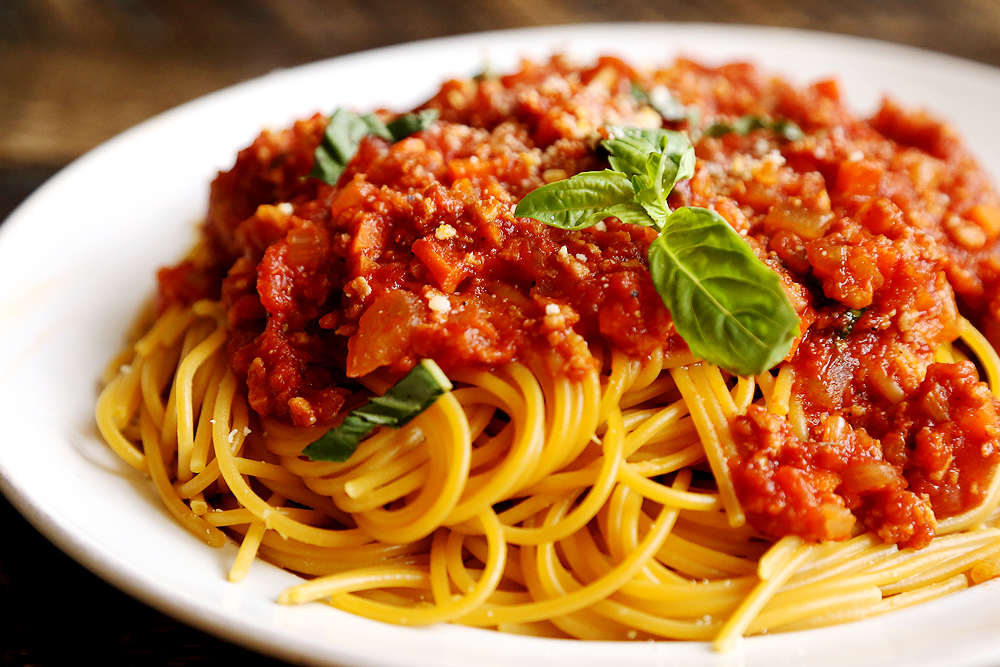 Spaghetti Bolognese with Meatballs