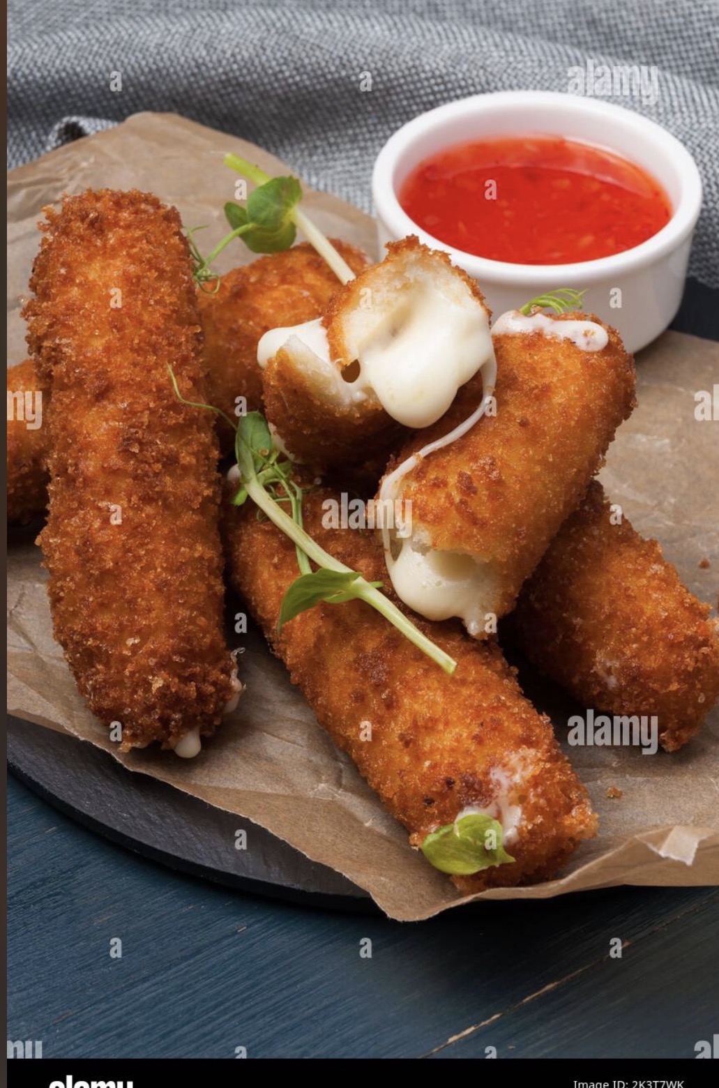 Mozzarella sticks meal