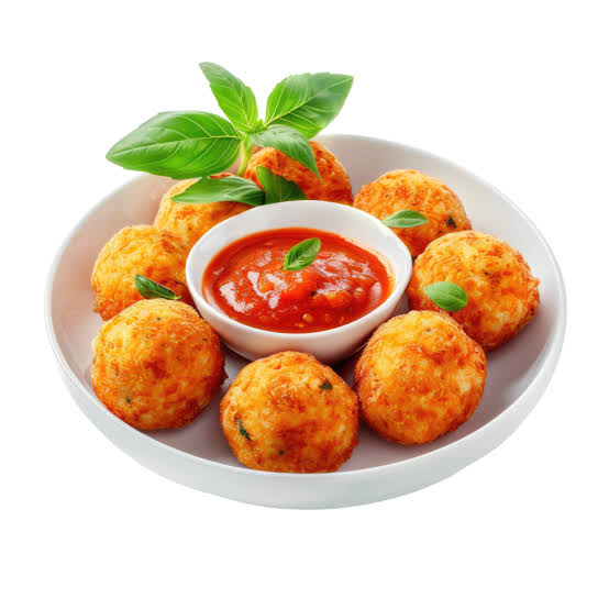 Cheese Dough Ball with BBQ Sauce