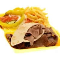 Donner meat with fries