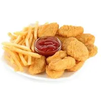 Chicken Nuggets and fries (6)
