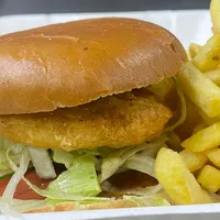 Spicy chicken fillet burger