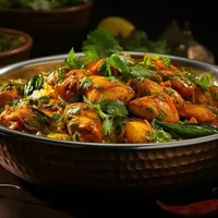 Vegetable & Chicken Tikka Karahi