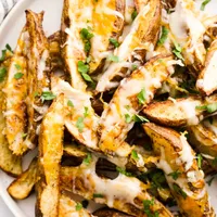 Potato Wedges with Cheese