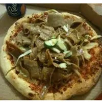 Garlic bread with Cheese and Donner Meat